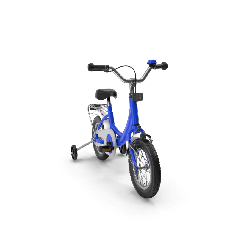 Cobalt Blue Bike with Training Wheels