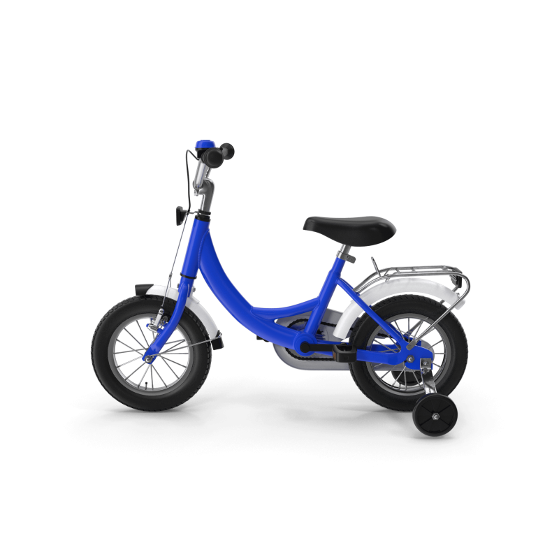 Cobalt Blue Bike with Training Wheels